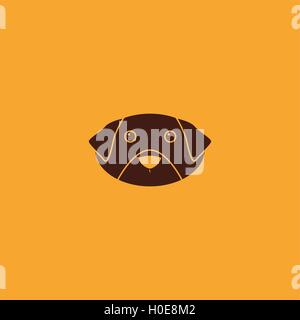 Chien mignon visage Illustration de Vecteur