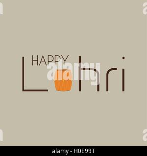 Heureux lohri background Illustration de Vecteur