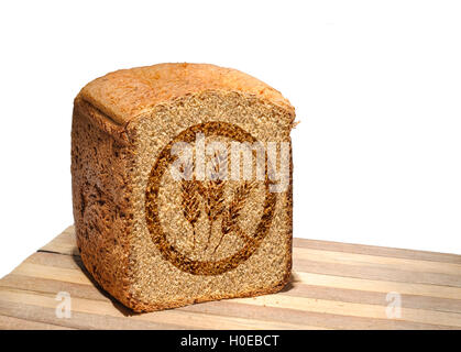 Marqués avec tranche de pain sans gluten isolés de timbres Banque D'Images