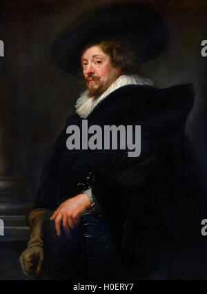 Le peintre flamand Peter Paul Rubens (1577-1640), Self Portrait c.1638-1640 Banque D'Images