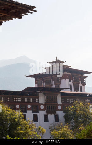 Punakha Dzong dans l'Ouest Bhoutan Banque D'Images