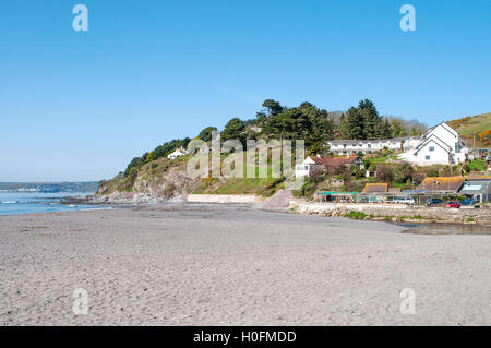 Plage à seaton dans le sud-est de Cornwall, UK Banque D'Images