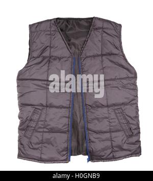 Gilet gris de l'hiver de travail. Banque D'Images