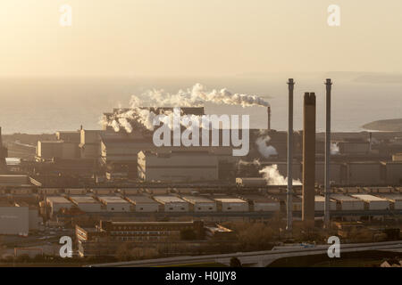 Port Talbot Steel Works Banque D'Images