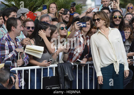 San Sebastian, Espagne. 20 Sep, 2016. Sigourney Weaver est vu arriver au 64e Festival du Film de San Sebastian le 20 septembre 2016 à San Sebastian, Espagne. | Verwendung weltweit © dpa/Alamy Live News Banque D'Images