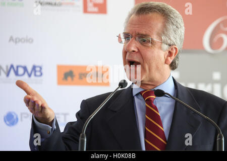 Sao Paulo, Brésil. Sep 21, 2016. Le candidat à la vice-maire de São Paulo Andrea Matarazzo représentait le candidat Marta Suplicy (PMDB) pour le petit-déjeuner avec les hommes d'affaires dans l'industrie du tourisme et d'événements le mercredi (21) dans le Pro Magno Events Center dans le quartier de Casa Verde au nord de la capitale. © Foto Arena LTDA/Alamy Live News Banque D'Images