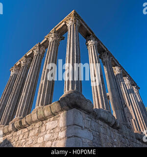 Le temple romain de Diana Evora Portugal Alentejo Banque D'Images