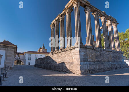 Le temple romain de Diana Evora Portugal Alentejo Banque D'Images