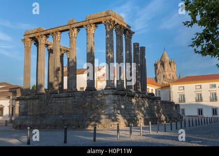 Le temple romain de Diana Evora Portugal Alentejo Banque D'Images