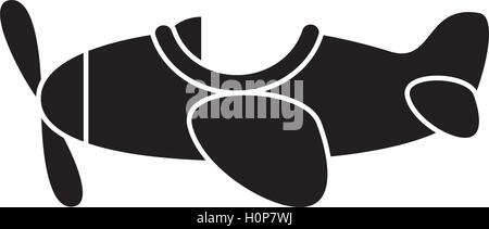 Illustration silhouette de l'avion Illustration de Vecteur