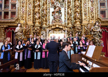 Chant chorale de l'église Banque D'Images