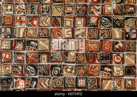 Les carreaux de céramique vintage coloré décoration murale Banque D'Images