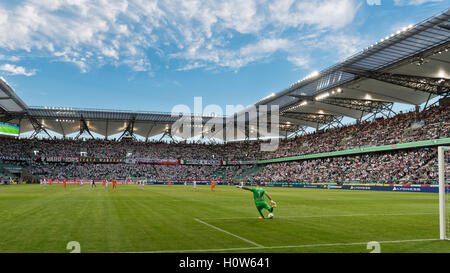 Varsovie, Pologne - 18 septembre 2016 : Premier League Match Lotto Ekstraklasa polonaise entre Legia Warszawa - KGHM Zaglebie Lubin Banque D'Images