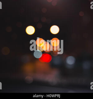 Bokeh coloré Lumières floues, effet d'optique. Square abstract background photo Banque D'Images