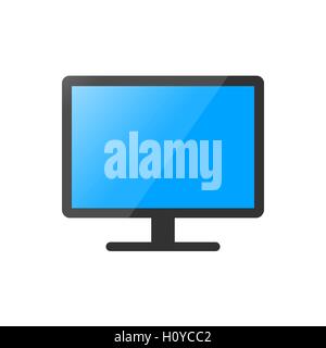 Plasma TV ou moniteur Illustration de Vecteur