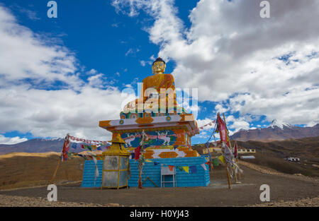 Statue de Bouddha à Langza (Village de la vallée de Spiti, Himachal Pradesh) Banque D'Images