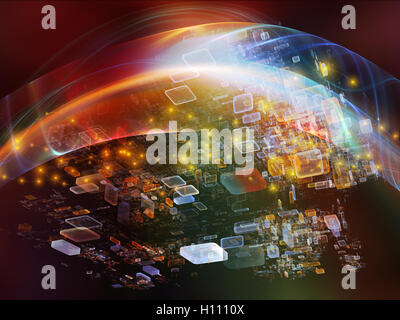 Chemin de Fractal Realms Banque D'Images