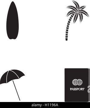 Icône de l’été Illustration de Vecteur