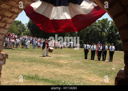 Fête du 4 juillet au refuge de la forêt de peupliers de Thomas Jefferson à Forest, Virginie, États-Unis Banque D'Images