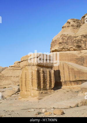 Tombes de Petra, Jordanie Banque D'Images