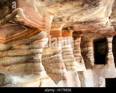 Tombes de Petra en Jordanie Banque D'Images