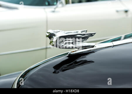 Ornement de capot Cadillac 1941. Classic American car Banque D'Images