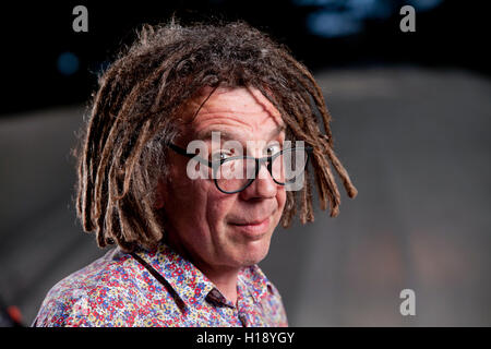 David Goldblatt, le journaliste sportif, journaliste et auteur, à l'Edinburgh International Book Festival. Edimbourg, Ecosse. 16 août 2016 Banque D'Images