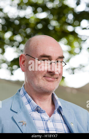 Gerry Cambridge, le poète et critique, à l'Edinburgh International Book Festival. Edimbourg, Ecosse. 16 août 2016 Banque D'Images