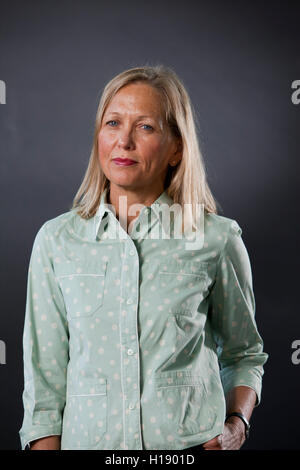 Alison Turnbull, l'artiste britannique, à l'Edinburgh International Book Festival. Edimbourg, Ecosse. 16 août 2016 Banque D'Images