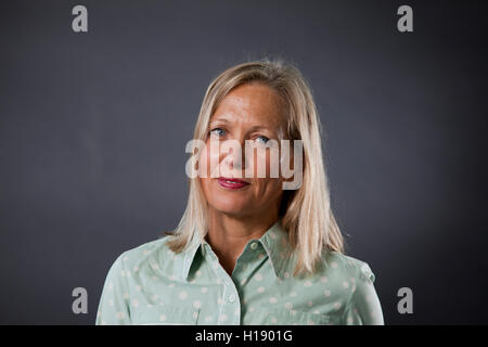 Alison Turnbull, l'artiste britannique, à l'Edinburgh International Book Festival. Edimbourg, Ecosse. 16 août 2016 Banque D'Images