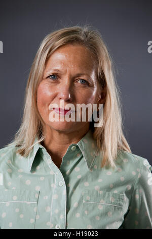 Alison Turnbull, l'artiste britannique, à l'Edinburgh International Book Festival. Edimbourg, Ecosse. 16 août 2016 Banque D'Images