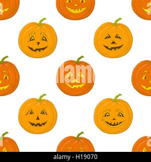 Citrouilles Jack O Lantern, fond transparent Illustration de Vecteur
