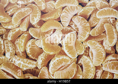 Morceaux de mandarine dans la rue en milieu urbain, de l'Agriculture Banque D'Images