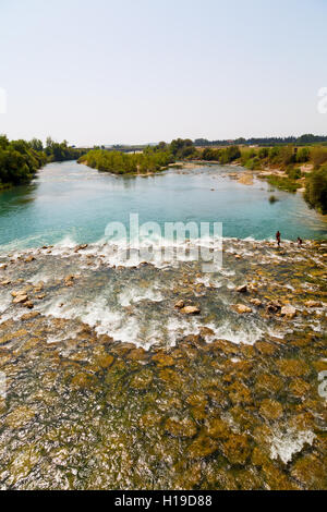 En Europe la Turquie aspendos le vieux pont près de la rivière et de la nature Banque D'Images