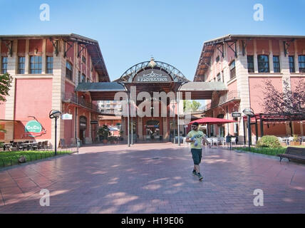 Entrée d'Escorxador et marché Sant Juan Banque D'Images