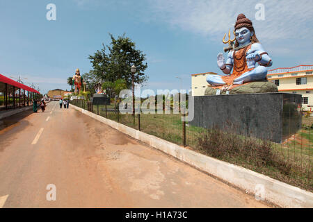 Le Seigneur Shiva, Temple Danteshwari locaux, Dantewara, Chattisgarh, Inde Banque D'Images