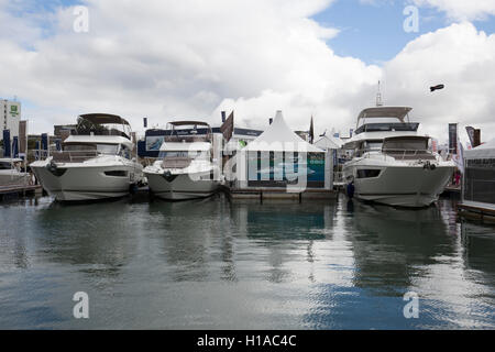 Southampton, UK. 22 Sep, 2016. Vue sur la Marina à la Southampton Boat Show 2016 Credit : Keith Larby/Alamy Live News Banque D'Images