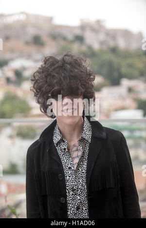 Athènes, Grèce. 22 Sep, 2016. Laura Pergolizzi (FP) donne une conférence de presse à Athènes en Grèce. Laura donnera un concert le vendredi 239. Aristidis Crédit : Vafeiadakis/ZUMA/Alamy Fil Live News Banque D'Images