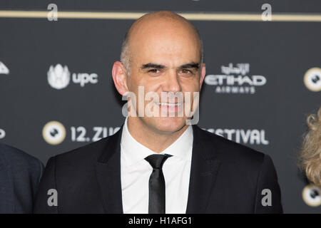 Zurich, Suisse. 22 septembre 2016. Alain Berset politicien assiste à la 'Lion' premiere et cérémonie d'ouverture du 12ème Festival du Film de Zurich à Kino Corso à Zurich, Suisse. Nicola Mastronardi/Alamy Live News. Banque D'Images