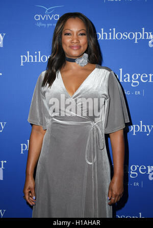 West Hollywood, CA. 22 Sep, 2016. Garcelle Beauvais assiste à la 'Bienvenue à l'âge de Cool" événement organisé par la philosophie et Ellen Pompeo le 22 septembre 2016 à West Hollywood, Californie. ( Crédit : Parisa Afsahi/Media Punch)./Alamy Live News Banque D'Images