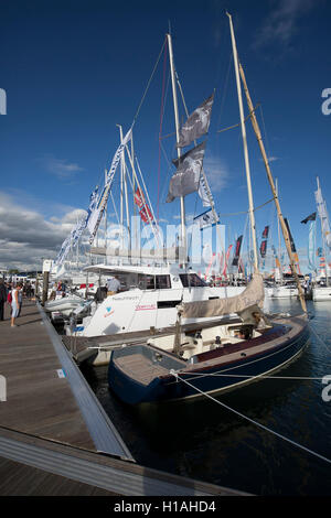 Southampton, UK,22 Septembre 2016,une vue sur la Marina à la Southampton Boat Show 201 Crédit : Keith Larby/Alamy Live News Banque D'Images