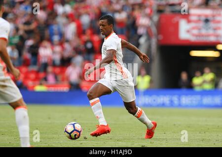 Bilbao, Espagne. 18 Sep, 2016. Nani (Valence) Football/soccer : "La Liga espagnole Santander' match entre l'Athletic de Bilbao 2-1 Valence CF au stade San Mames de Bilbao, Espagne . © Kawamori Mutsu/AFLO/Alamy Live News Banque D'Images