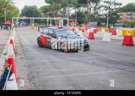 4e rally la ville de Roma capitale, Championnat Italien des rallyes, 23-24-25 Septembre 2016 Banque D'Images