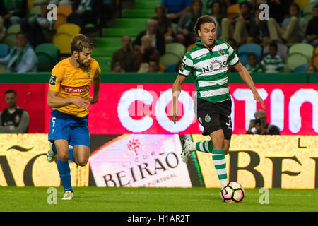 Portugal, Lisbonne, Septembre 23, 2016 - Portugais - FOOTBALL Markovic en action au cours de portugais Première League entre Sporting et Estoril à Alvalade XXI Stadium, à Lisbonne, Portugal. Crédit : Bruno de Carvalho/Alamy Live News Banque D'Images