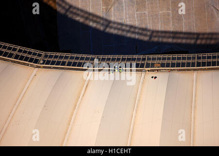 Photographie aérienne du Soccer-City-FNB Stadium, à Johannesburg, Gauteng, Afrique du Sud Banque D'Images