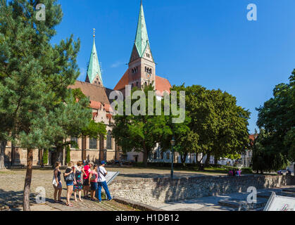 La Cathédrale (Dom) à Augsbourg, Bavière, Allemagne Banque D'Images