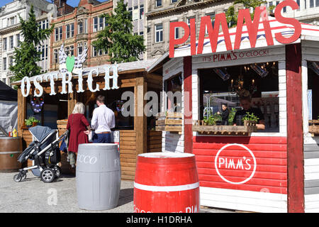 Food Festival Pimms, Nottingham, Royaume-Uni. Banque D'Images