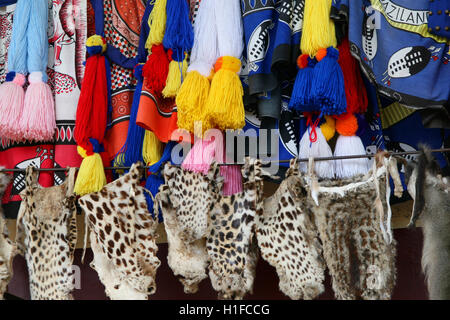 Boutique de vêtements traditionnels, Royaume du Swaziland, Mbabane Banque D'Images