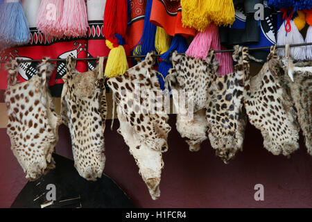 Boutique de vêtements traditionnels, Royaume du Swaziland, Mbabane Banque D'Images