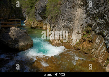 Cerrada de Elias, Gorge, rivière Borosa Sierra de Cazorla, Segura et Las Villas, Parc Naturel de la province de Jaén, Andalousie, Espagne Banque D'Images